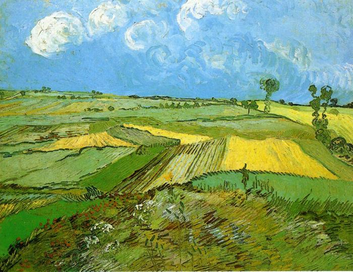 Vincent Van Gogh Wheat Fields at Auvers Under Clouded Sky